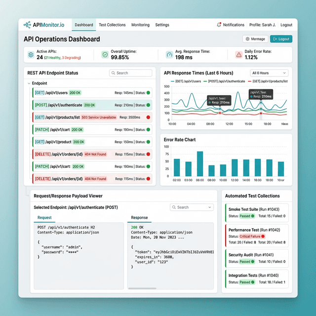API Automation Dashboard