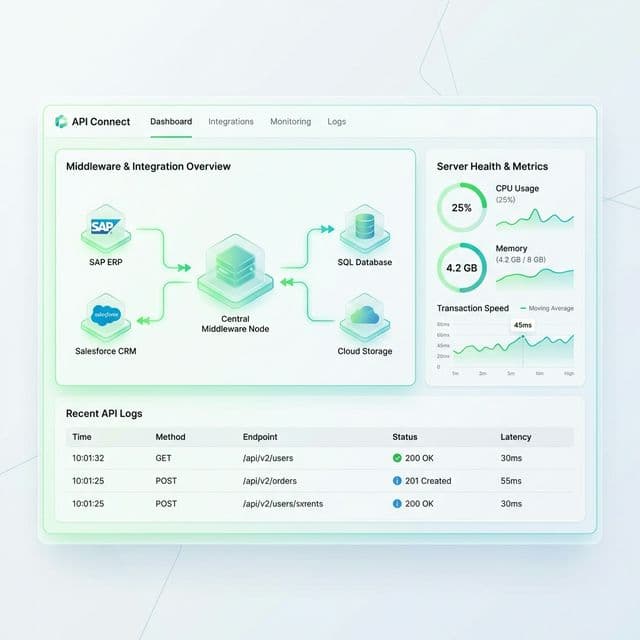 API Integration Architecture Dashboard